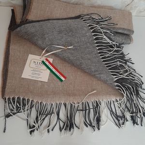 **Nido Notte Italia Oversized Linen Throw Blanket